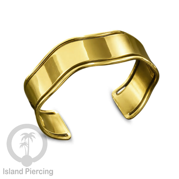 Gelang Tangan buatan Kuningan motif modern minimalis Plain style Brass Bangles