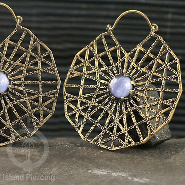 Bali style Brass Earrings, Anting Kuningan motif Mandala dan Geometrik bahan impor 100% tanpa nickel