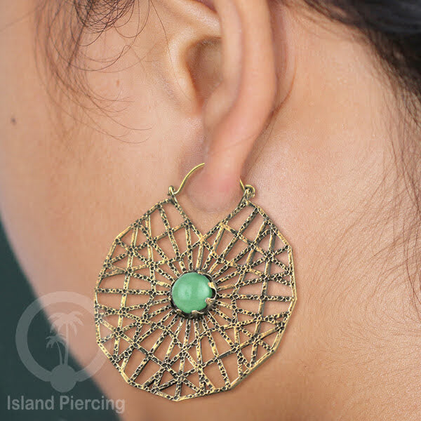 Bali style Brass Earrings, Anting Kuningan motif Mandala dan Geometrik bahan impor 100% tanpa nickel