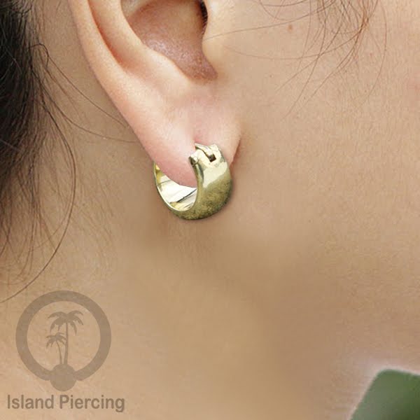 Anting-anting Kuningan ukuran kecil, Brass Ear-cuff Earrings 100% nickel free
