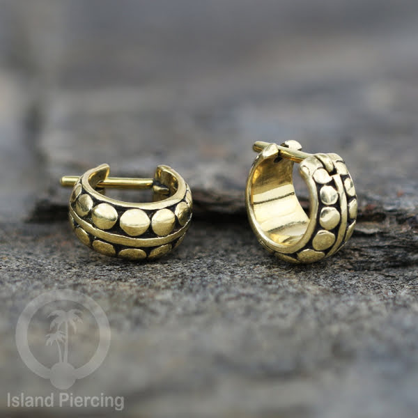 Anting-anting Kuningan ukuran kecil, Brass Ear-cuff Earrings 100% nickel free
