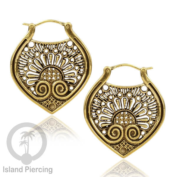 Brass Earrings, Anting Kuningan banyak motif bahan Kuningan Impor khusus Perhiasan.