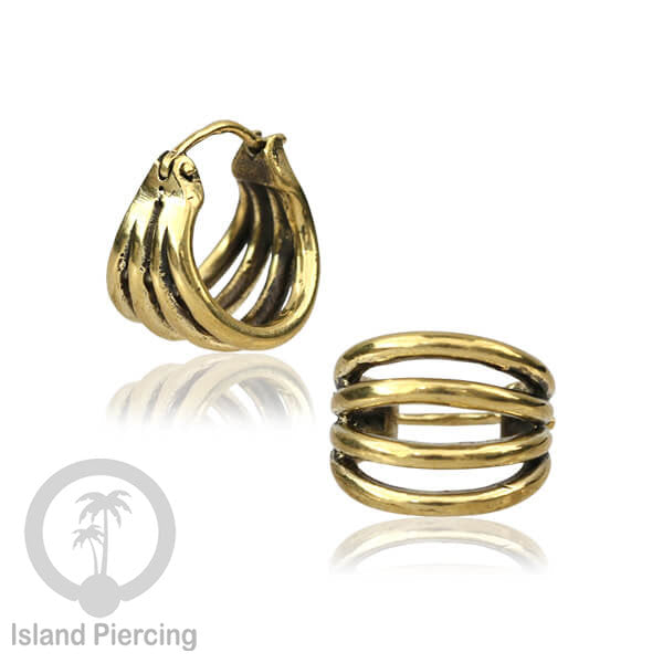 Anting-anting Kuningan ukuran kecil, Brass Ear-cuff Earrings 100% nickel free
