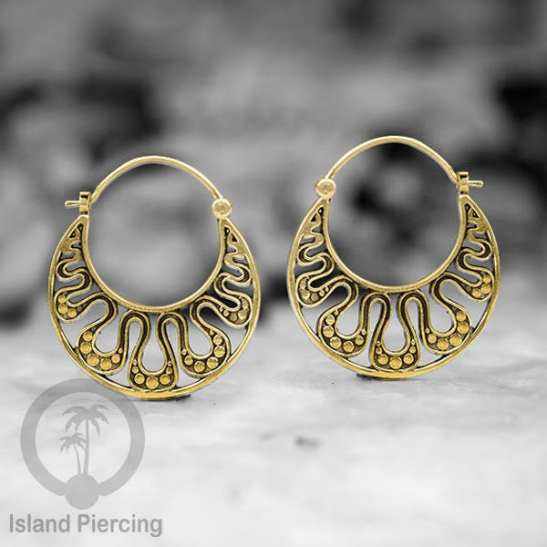 Brass Earrings, Anting Kuningan banyak motif bahan Kuningan Impor khusus Perhiasan.