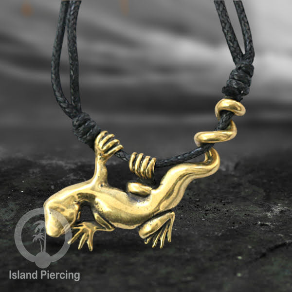 Kalung Liontin Kuningan Brass Pendant Necklace Buddha Gecko Amber Fatima Hand