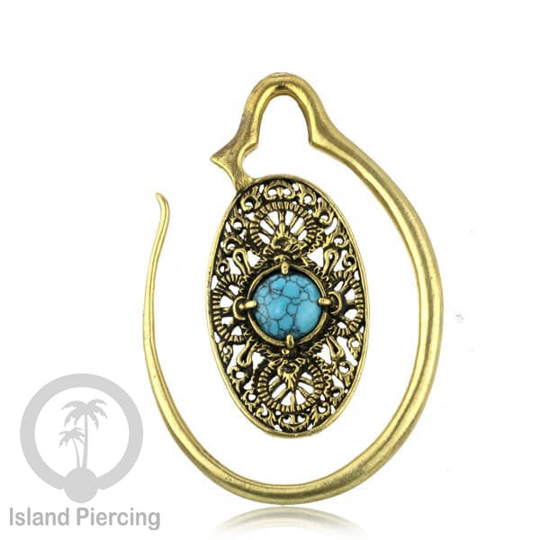 Tindik Kuningan dengan Batu, ukuran 1.2mm dan 4mm Brass Piercing Jewelry with Stone