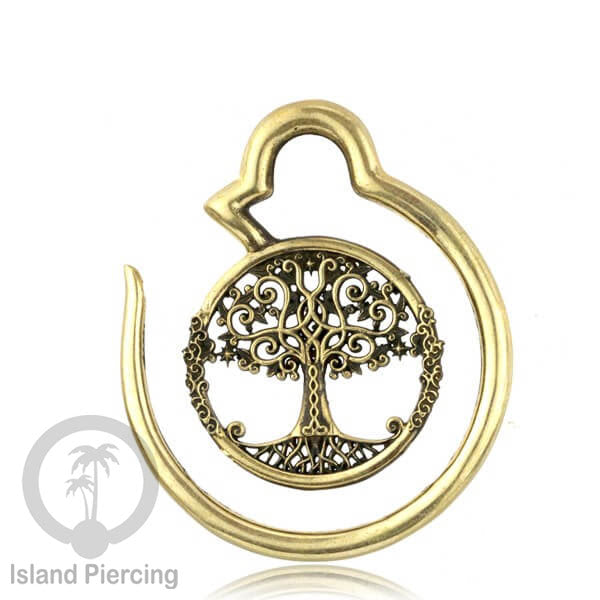 Perhiasan Tindik Kuningan cocok lubang Kecil dan model Tengkorang Ear Gauge, Skull Brass Ear Weight