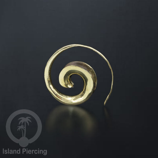Perhiasan Tindik Anting Kuningan motif Bali, Brass Body Piercing Expander
