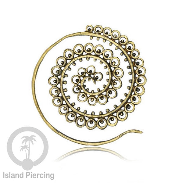 Anting Tindik Kuningan, Trbal Brass jewelry, cocok untuk semua ukuran lubang telinga