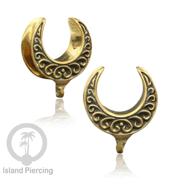 DIY Brass Ear-saddle Tindik plug kuningan dengan gantungan kecil biar bisa buat desain sendiri