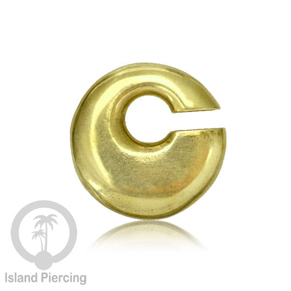 Brass Body Piercing Ear-weight Plain style Perhiasan Tindik Kuningan minimalis