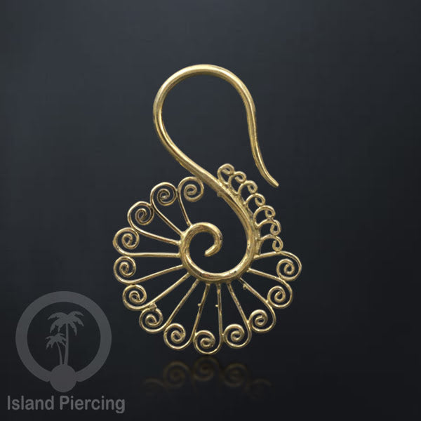 Anting Tindik Kuningan, Trbal Brass jewelry, cocok untuk semua ukuran lubang telinga