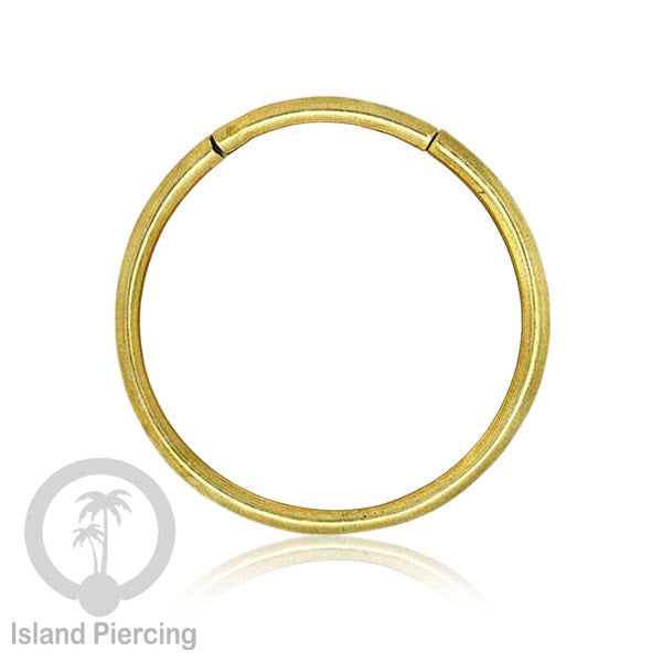 Tindik perhiasan kuningan impor, model lingkaran variasi ukuran Brass Ear-clicker