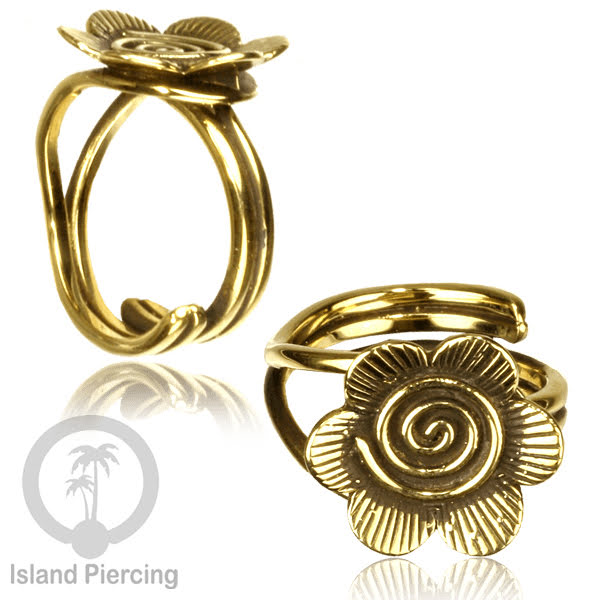 Cin-cin Kuningan motif Lotus, Mandala, Tree of Life Brass finger Rings