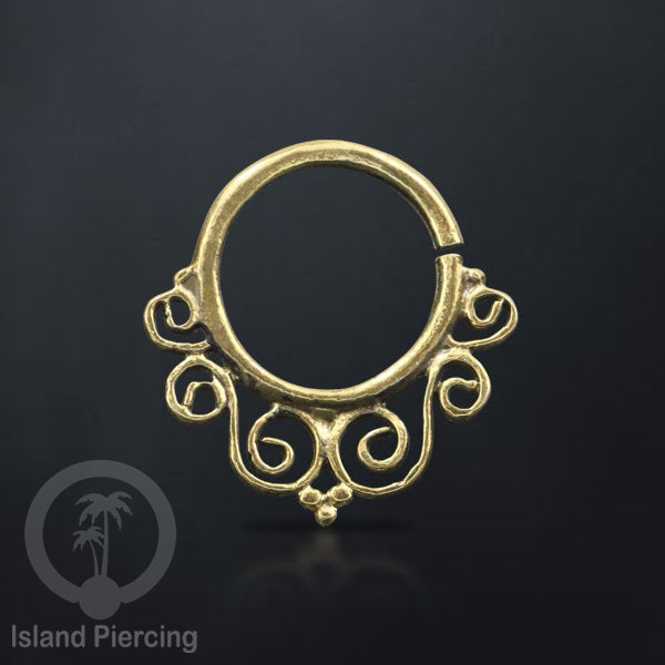 Septum Piercing dan Tindik anting Kuningan telinga Tragus dan Helix Piercing 1.0mm