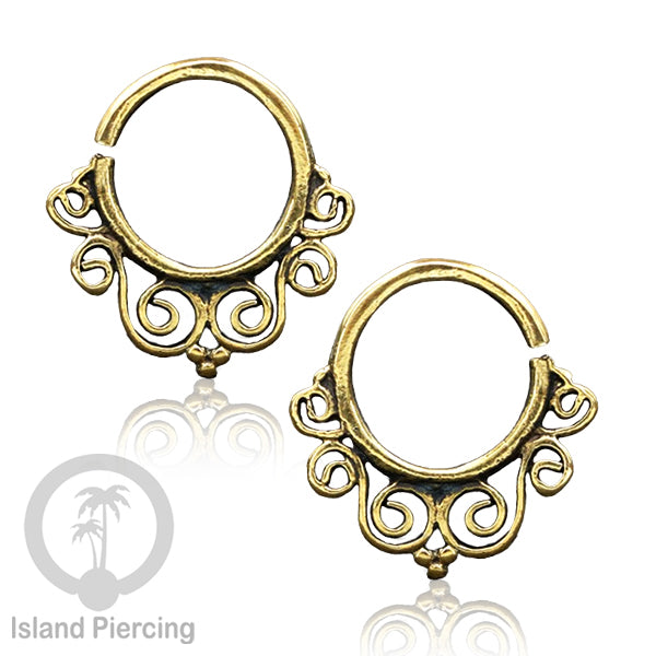 Septum Piercing dan Tindik anting Kuningan telinga Tragus dan Helix Piercing 1.0mm