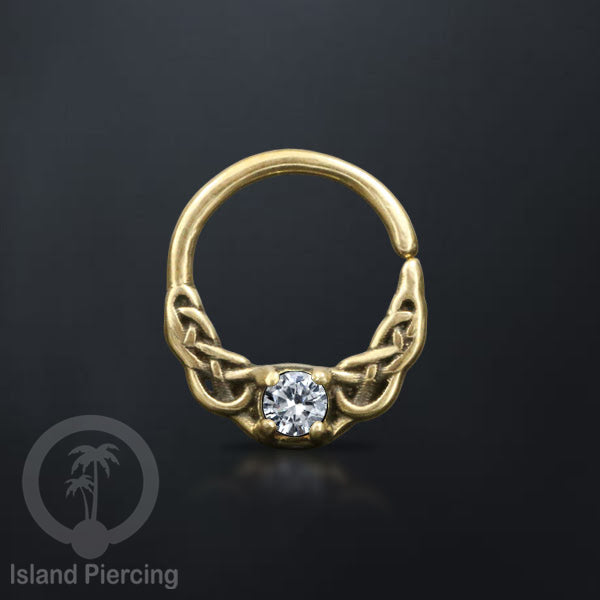 Septum Piercing dan Tindik Kuningan Telinga Tragus dan Helix Piercing Batu dan Kristal