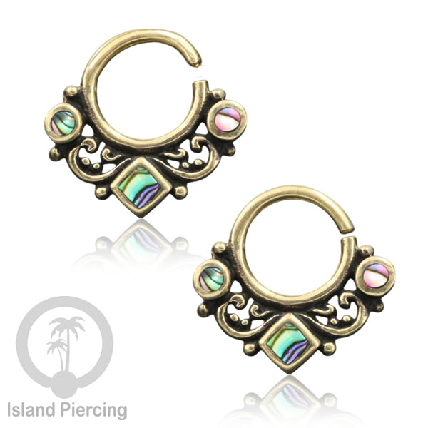 Septum Piercing dan Tindik Kuningan telinga Tragus dan Helix Piercing Kerang Laut