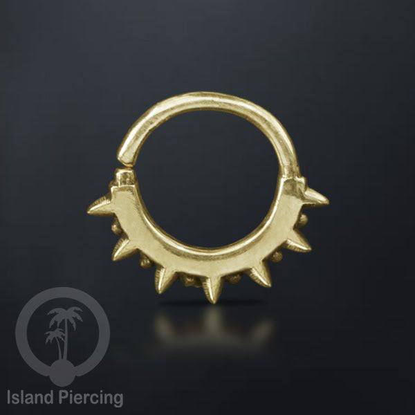 Septum Piercing dan Tindik anting Kuningan telinga Tragus, Daith & Helix Piercing