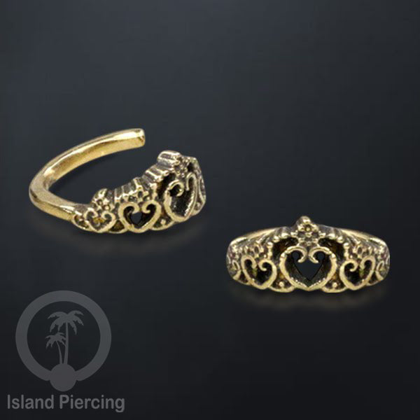 Piercing Brass Tindik Kuningan Telinga Tragus dan Helix Piercing ukuran 6 & 8mm