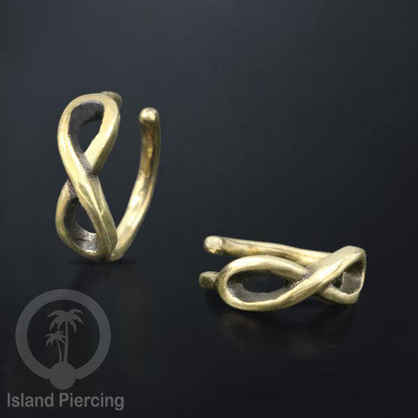 Piercing Brass Tindik Kuningan Telinga Tragus dan Helix Piercing ukuran 6 & 8mm