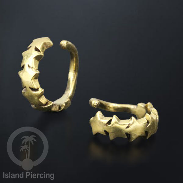 Piercing Brass Tindik Kuningan Telinga Tragus dan Helix Piercing ukuran 6 & 8mm