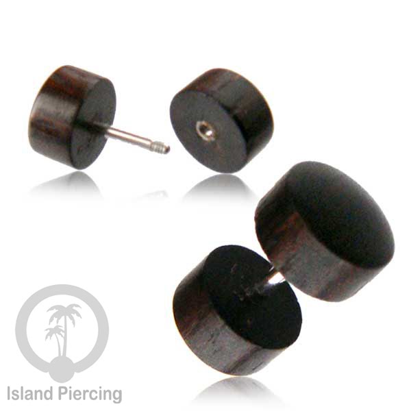 Fake Wooden plugs, Anting Tindik palsu sistem mur dari banyak pilihan jenis Kayu