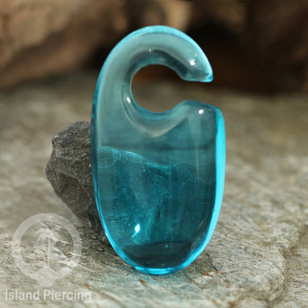 Anting Tindik Kaca Pyrex Piercing khusus Lubang Telinga Besar Glass Ear Weight