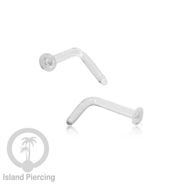 Nose Piercing Jewelry Perhiasan Hidung Nose Ring bahan Kaca Pyrex warna Bening, Glass Nose Jewelry