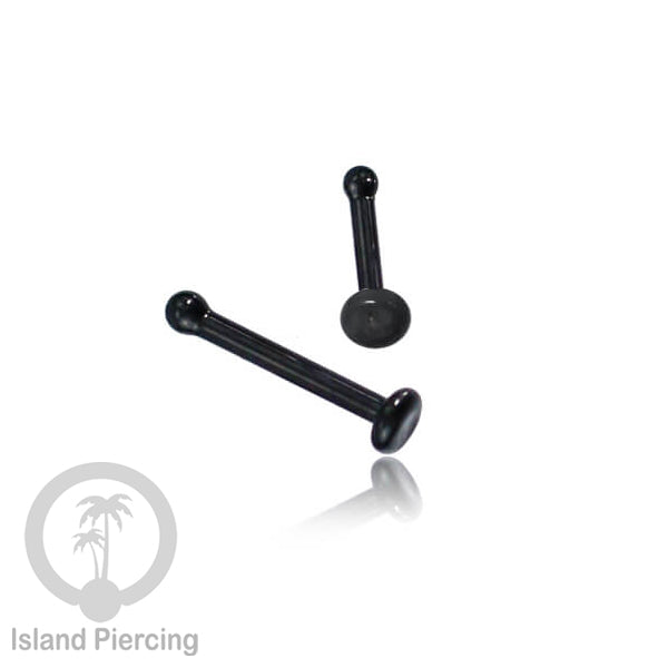 Nose Piercing Jewelry Perhiasan Hidung Nose Ring bahan Kaca Pyrex warna Hitam, Glass Nose Jewelry