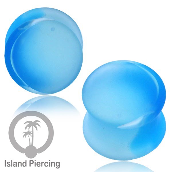 Anting Plug dari Piercing buat dari Kaca Pyrex. Tindik Plug sand-blast, frosted style pilihan banyak warna