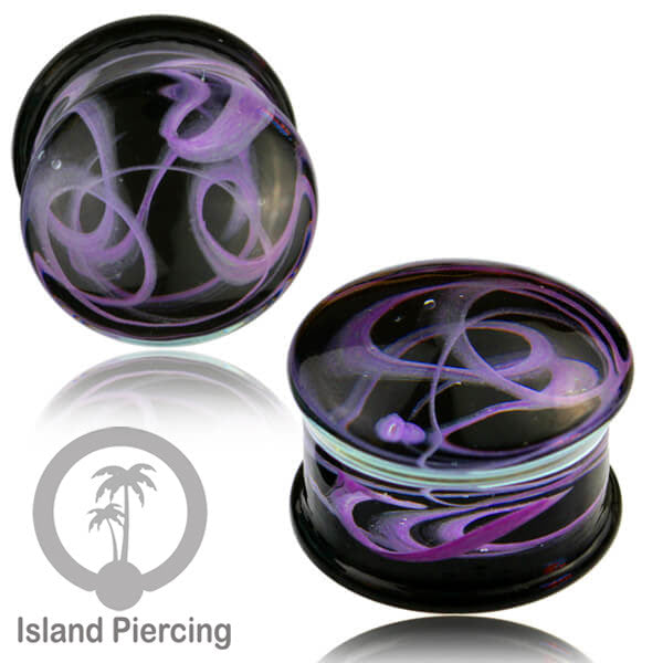 Anting Plug dari piercing buat dari kaca Pyrex asli. Plug body jewelry yang sangat menarik