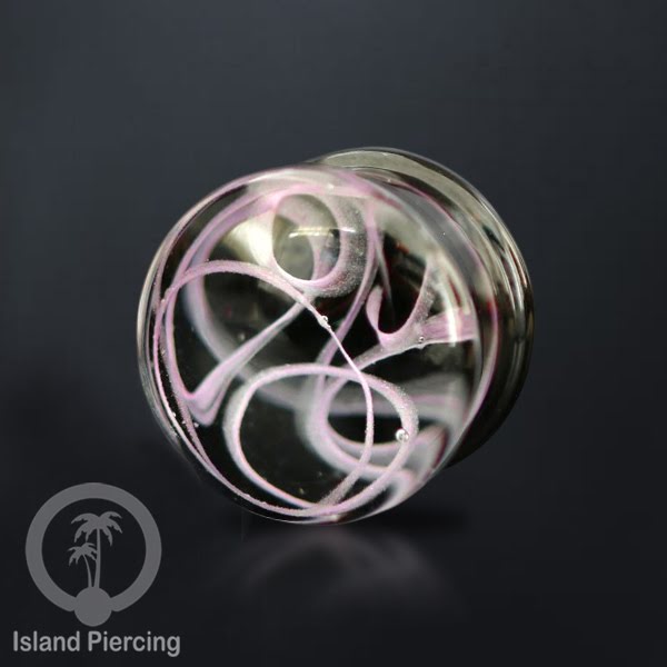 Anting Plug dari piercing buat dari kaca Pyrex asli. Plug body jewelry yang sangat menarik