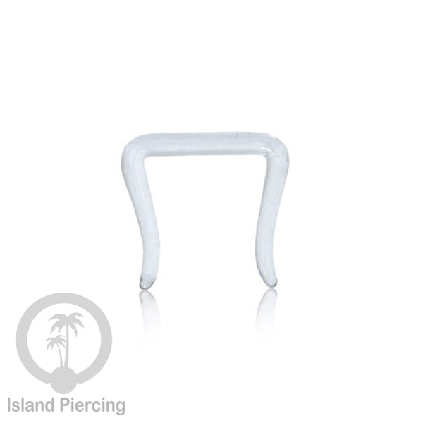 Nose Piercing Jewelry Perhiasan Hidung Nose Ring bahan Kaca Pyrex warna Bening, Glass Nose Jewelry