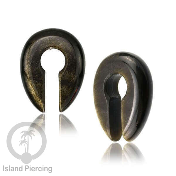 Anting Tindik Batu Piercing khusus Lubang Telinga Besar Stone Ear Weight keyhole style