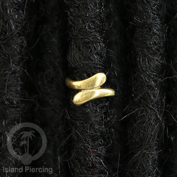 Brass Ear-cuffs anting perhiasan kuningan penjepit telinga motif Ethnic Piercing.