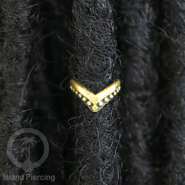 Brass Ear-cuffs anting perhiasan kuningan penjepit telinga motif Ethnic Piercing.