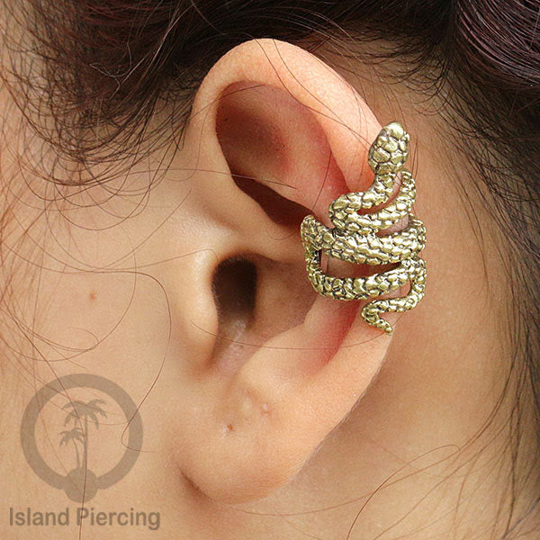 Brass Ear-cuffs anting perhiasan kuningan penjepit telinga variasi Binatang & Seranga