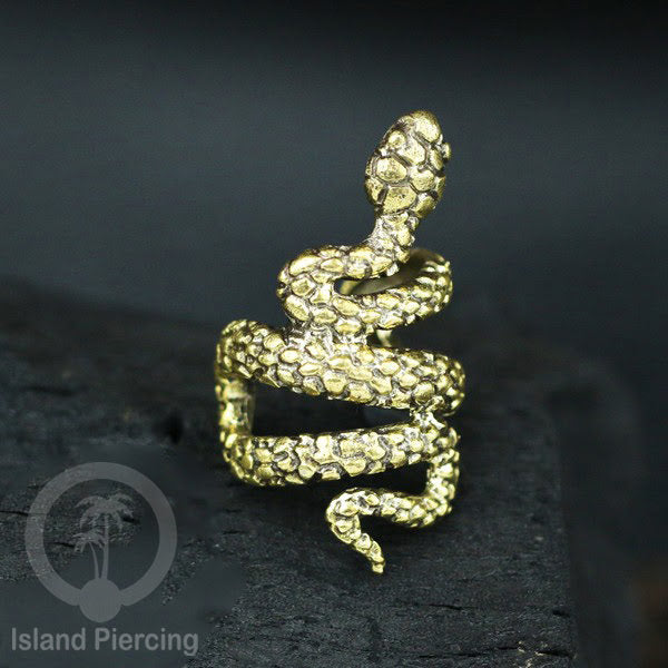 Brass Ear-cuffs anting perhiasan kuningan penjepit telinga variasi Binatang & Seranga