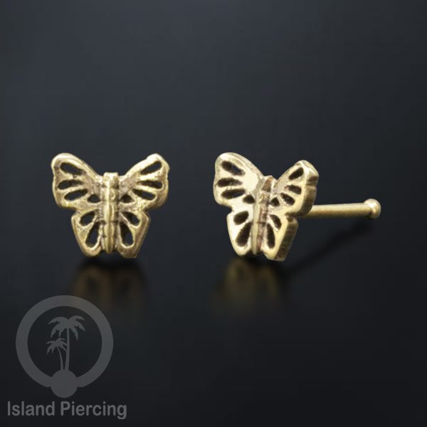 Tindik Hidung Kuningan Nose Pin Brass Nose Jewelry desain khusus Island Piercing