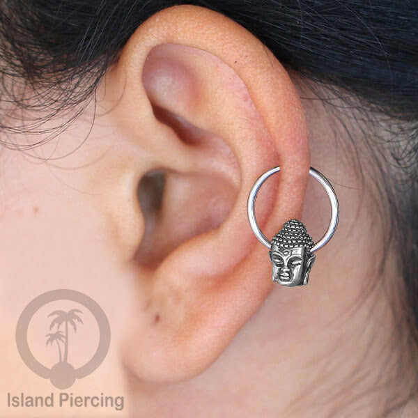 BCR piercing stainless dengan dekorasi kuningan putih banyak pilihan
