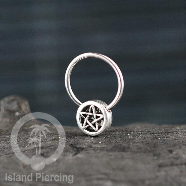 BCR piercing stainless dengan dekorasi kuningan putih banyak pilihan