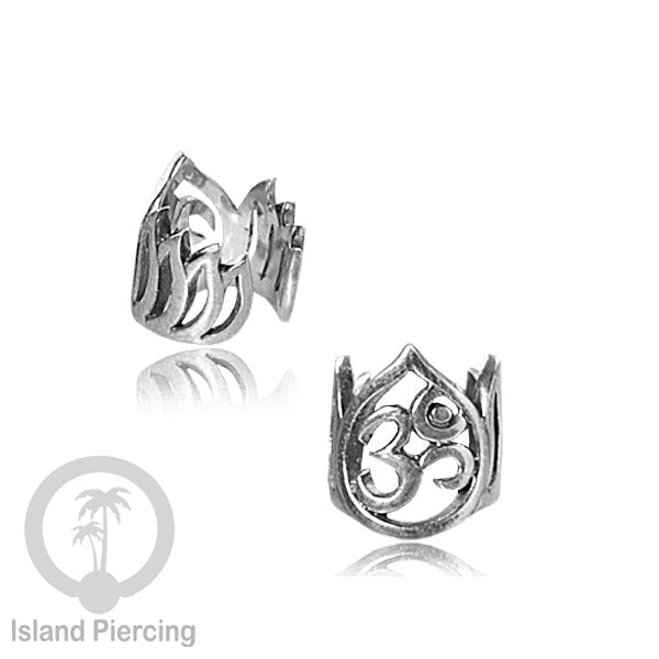 White Brass Ear-cuffs anting perhiasan kuningan putih penjepit telinga banyak variasi unik, bisa pakai tanpa lubang.