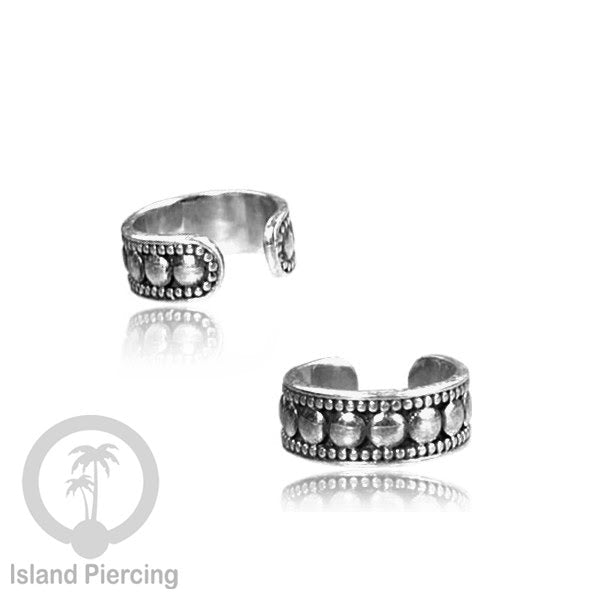 White Brass Ear-cuffs anting perhiasan kuningan putih penjepit telinga motif yang unik