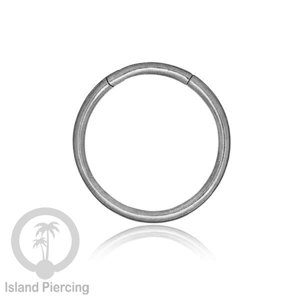 Piecing Clicker magnetik kuningan putih, White brass body jewelry stacking ring