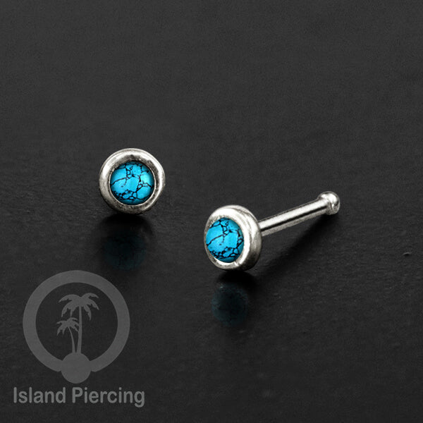 Nose Pin Piercing Silver 925 asli Jewelry Perhiasan Hidung perak dengan batu atau mutiara