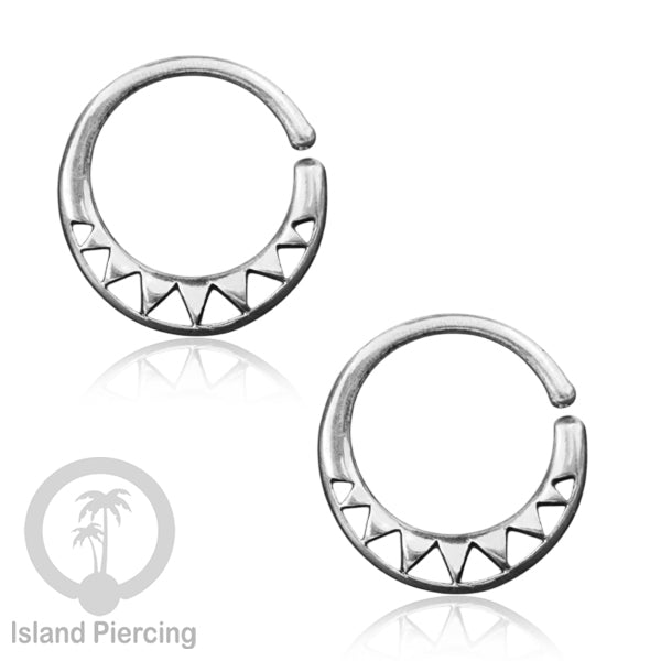 Septum Piercing dan Tindik Perak, 925 Silver, Tragus, Helix dan Daith Piercing 6,8,10mm