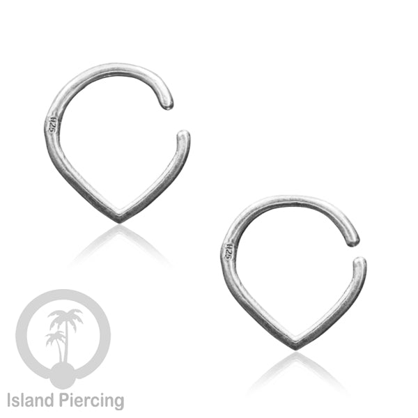 Septum Piercing dan Tindik Anting Perak, 925 Silver, Tragus, Helix dan Daith Piercing 6,8,10mm