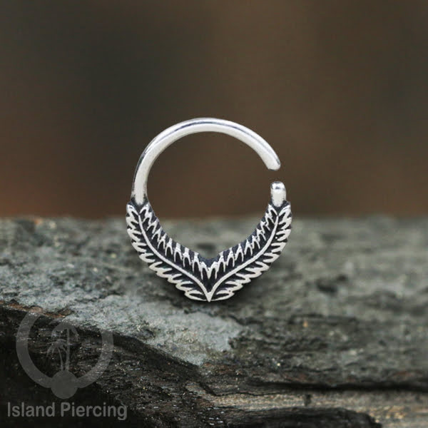 Septum Piercing dan Tindik Anting Perak, 925 Silver,Daith , Helix dan Tragus Piercing 6,8,10mm