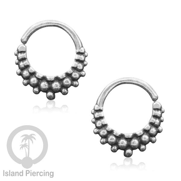 Septum Piercing dan Tindik Anting Perak, 925 Silver,Daith , Tragus dan Helix Piercing 6,8,10mm
